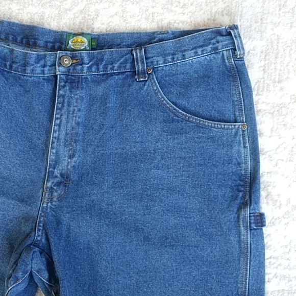 Cabela's Carpenter Cotton Jean Shorts 50 Blue - Picture 7 of 15